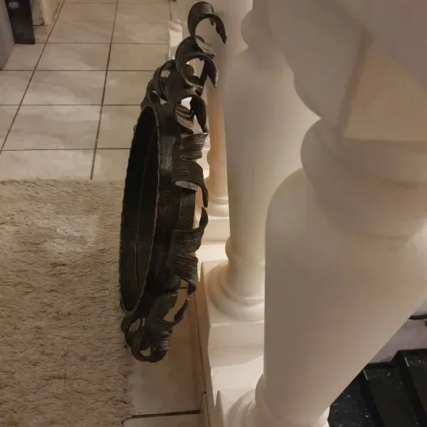 Illustration numéro 3 du produit Miroir brutaliste en fer forgé Espagne 1950