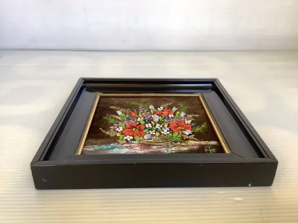 Illustration numéro 3 du produit Tableau bouquet de fleurs signé