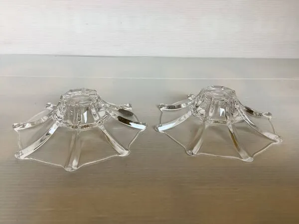 Illustration numéro 3 du produit Paire de bougeoirs cristal RCR Italy