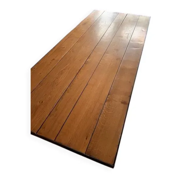 Illustration numéro 3 du produit Table en chêne piétement poutrelle Eiffel