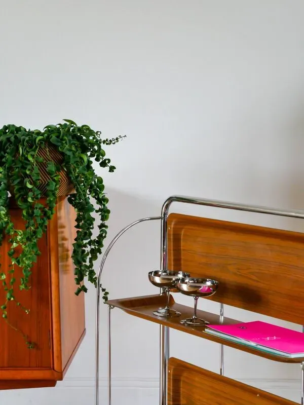 Illustration numéro 3 du produit Desserte roulante en formica et chrome Design, 1970