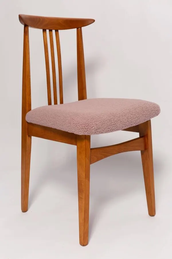 Illustration numéro 3 du produit Chaise en boucle rose poudre du milieu du siècle par M. Zielinski, Europe, années 1960