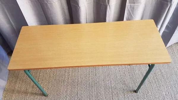 Illustration numéro 3 du produit Bureau vintage à 2 casiers metal