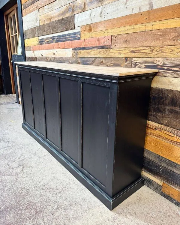 Illustration numéro 3 du produit Ancien meuble de métier, comptoir, années 1950, rénové