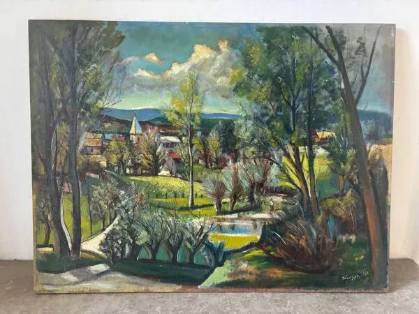 Illustration numéro 3 du produit Paysage signé de 1946