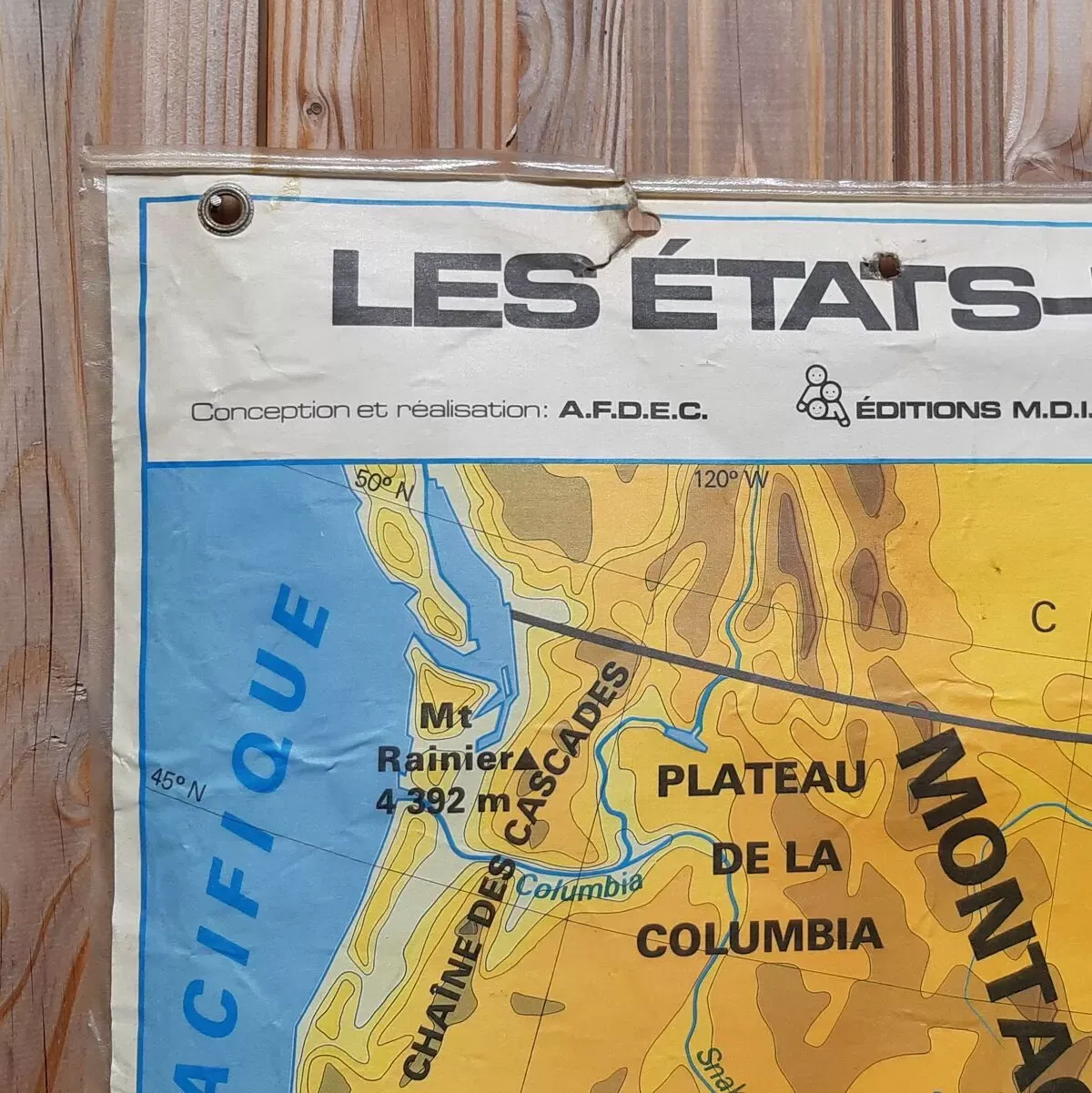 Illustration numéro 3 du produit Carte scolaire représentant les Etats-Unis d'Amérique