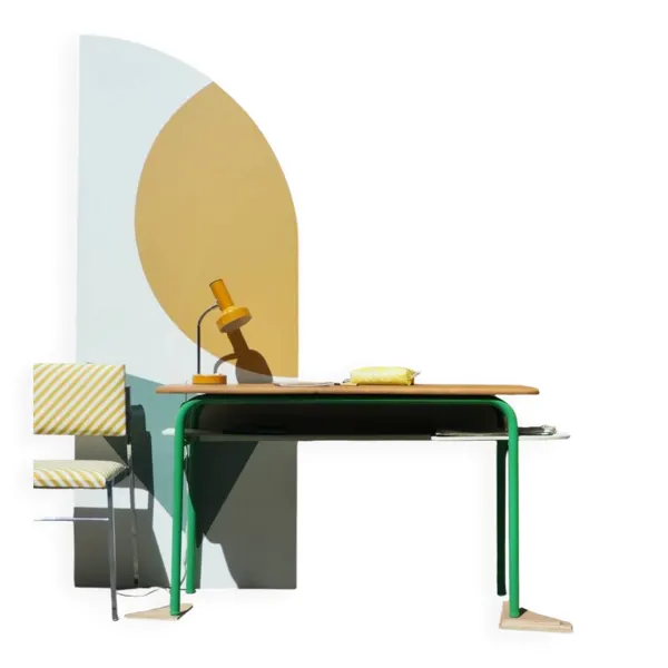 Illustration numéro 3 du produit Bureau double d'école revisité