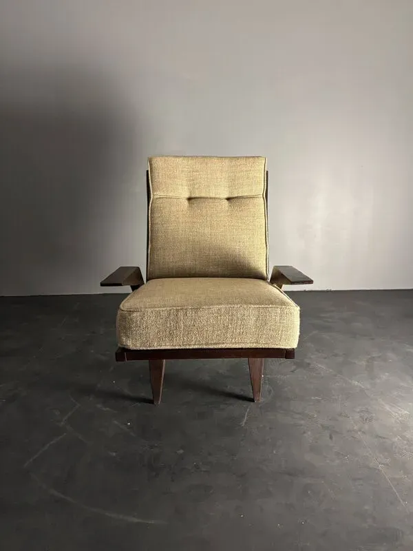 Illustration numéro 3 du produit Fauteuil lounge moderniste brésilien du milieu du siècle par Acacia Gil Borsoi, années 1950