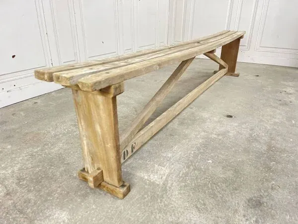 Illustration numéro 3 du produit Bancs à lattes 1930 en hêtre