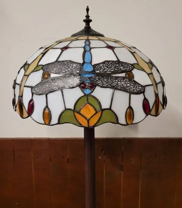 Illustration numéro 3 du produit Lampadaire rond Tiffany Art Déco