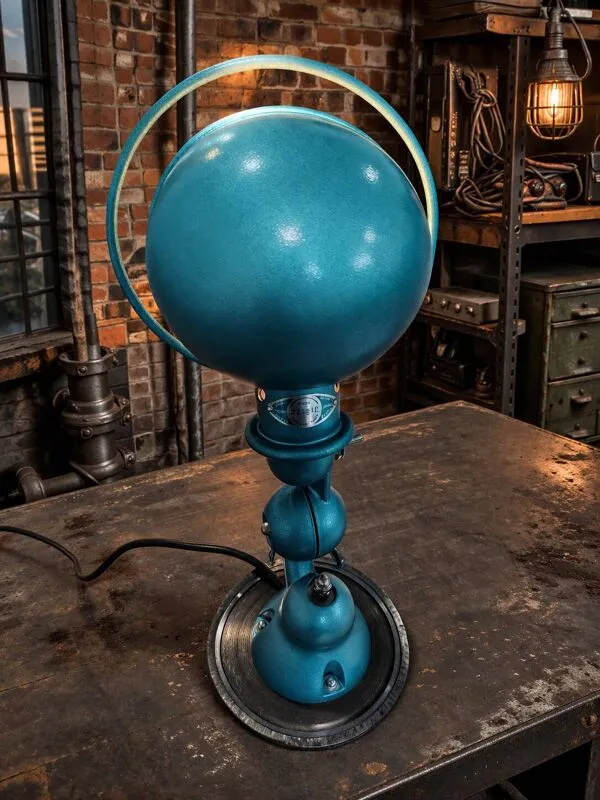 Illustration numéro 3 du produit Lampe atelier Jielde verte