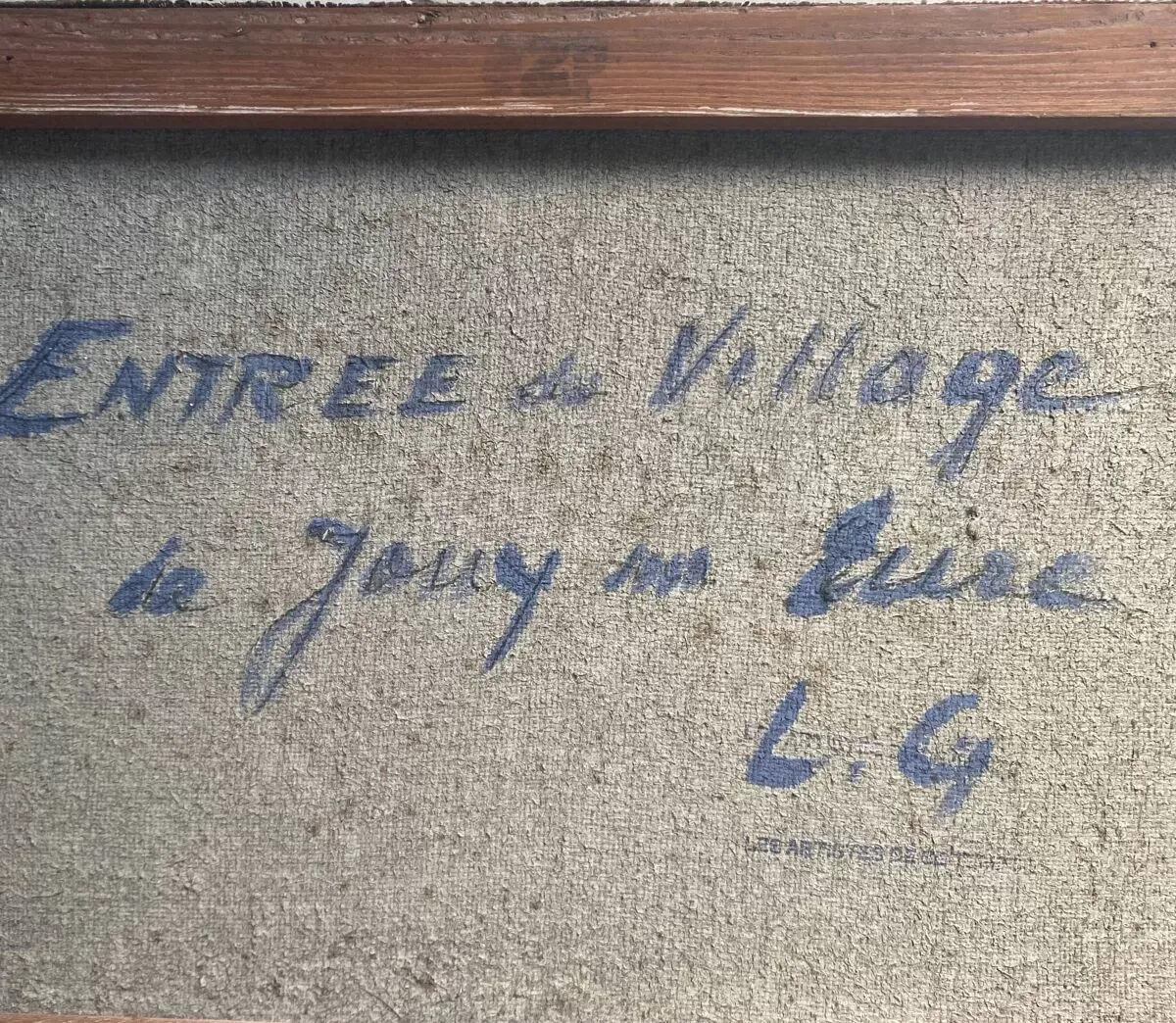Illustration numéro 3 du produit Tableau HST ''Village de Jouy sur Eure'' par Léon Gaudeaux (1893 / 1947)