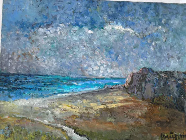 Illustration numéro 3 du produit Paysage de bord de mer signé