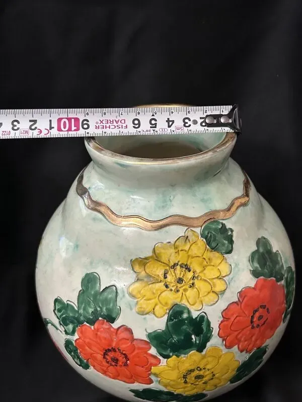 Illustration numéro 3 du produit Vase Boule Art Nouveau signé Jérôme Massier - Vallauris (Début XXe)