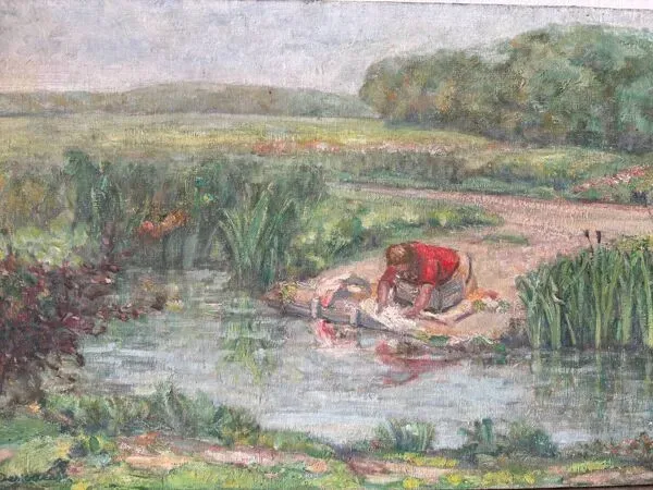 Illustration numéro 3 du produit La lavandière signée