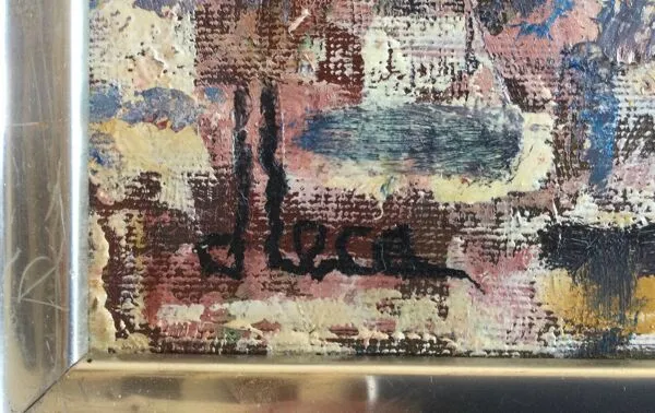 Illustration numéro 3 du produit Huile sur toile ''Coquelicots sur le mur'' de Dominique LECA (1938)