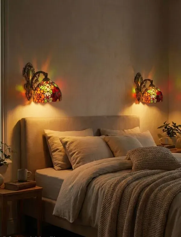 Illustration numéro 3 du produit Applique murale style tiffany