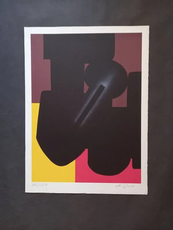 Illustration numéro 3 du produit Lithographie en couleurs de Ladislas Kijno ,composition abstraite, signée