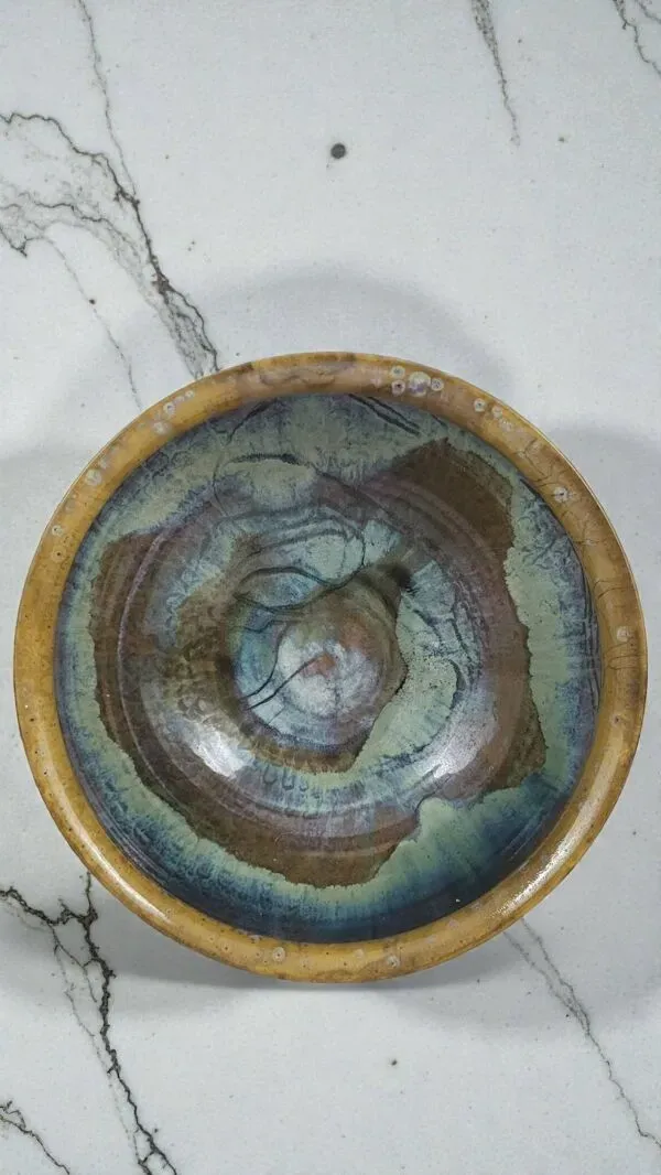 Illustration numéro 3 du produit Saladier grès signé Anne Marie Sybesma De Bay, alias MIEP La Borne