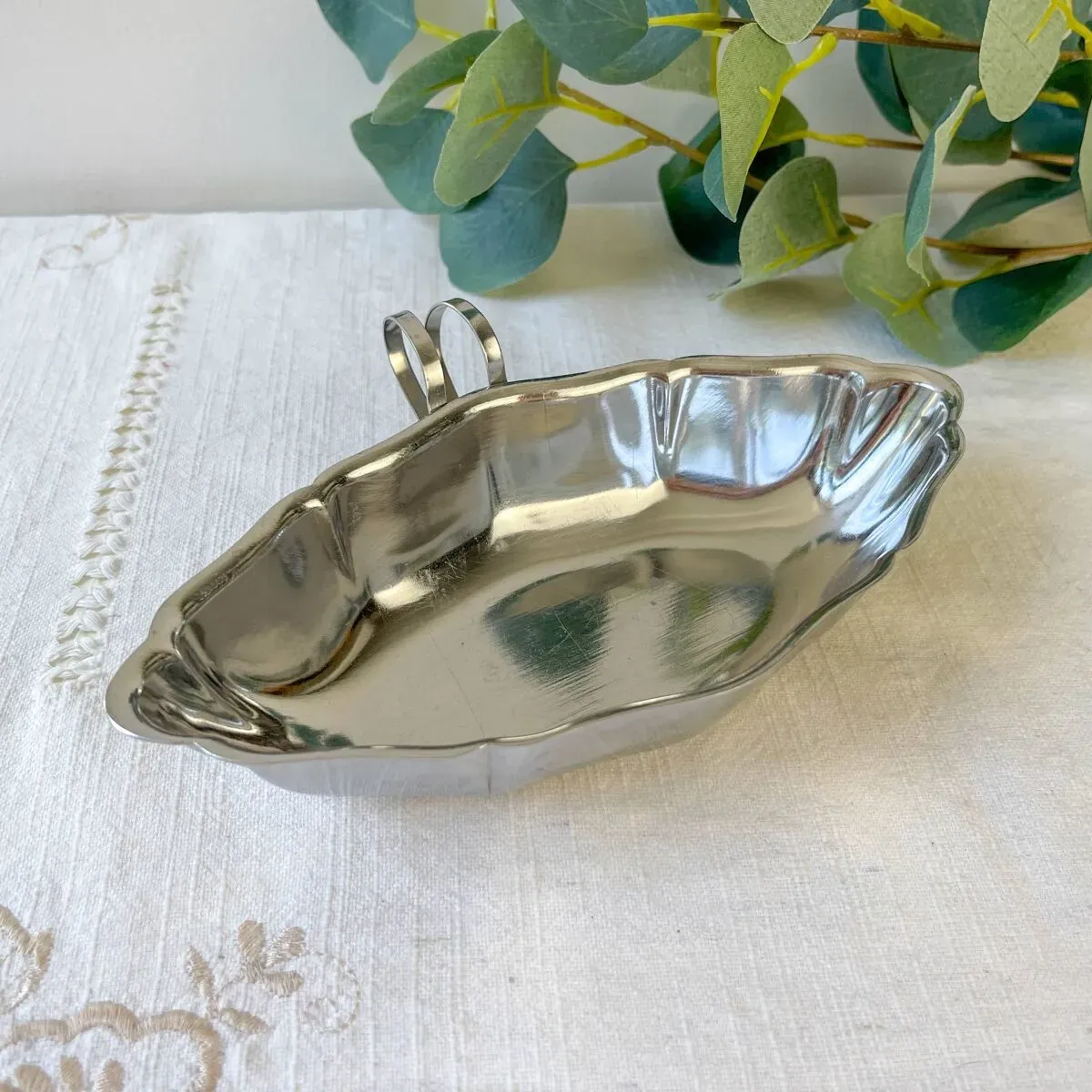 Illustration numéro 3 du produit Saucière vintage inox années 70