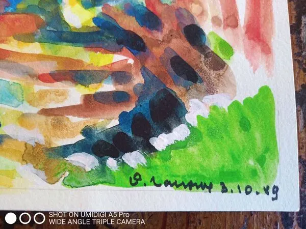 Illustration numéro 3 du produit pierre Lacroux (1909- 1993) Gouache sur papier 24 x 32 cm - de 1989 - (315)