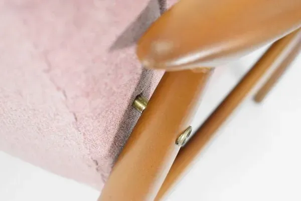 Illustration numéro 3 du produit Fauteuil vintage original ''CoCo'', années 60, entièrement restauré, rose