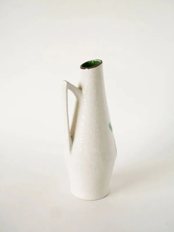 Illustration numéro 3 du produit Vase en céramique, motifs à fleurs, fabriqué en Allemagne, 1970