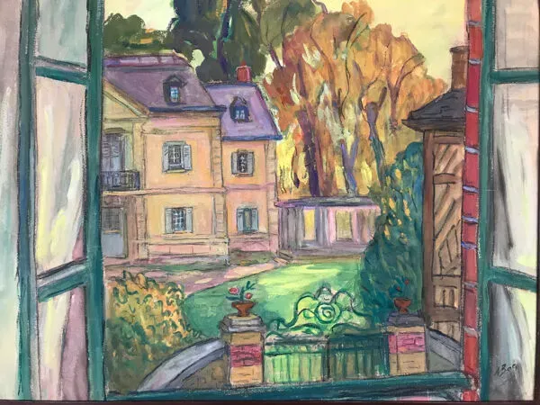 Illustration numéro 3 du produit Andrée Clara BAC (1895-…).St-Thibault des Vignes.Gouache,1984.SBD.50x6