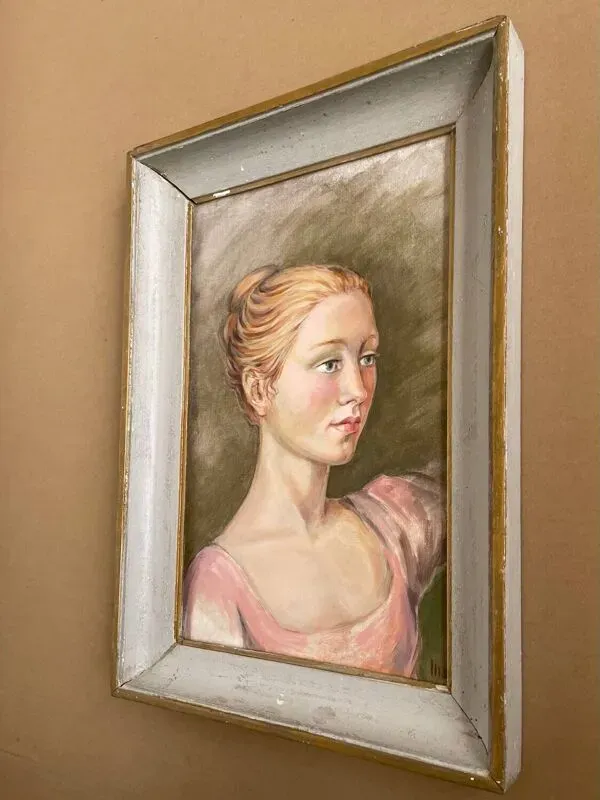 Illustration numéro 3 du produit Portrait, huile sur carton