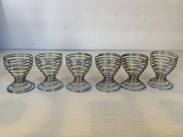 Illustration numéro 3 du produit Six coquetiers ressort spirale