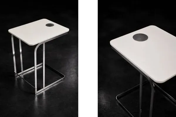 Illustration numéro 3 du produit Vintage Mid-Century Italian Modern White Coffee Tables Carlotta