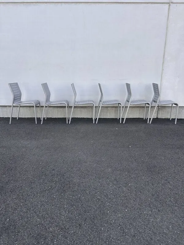 Illustration numéro 3 du produit Set de 6 chaises “Mirandolina” – Pietro Arosio pour Zanotta, 1999