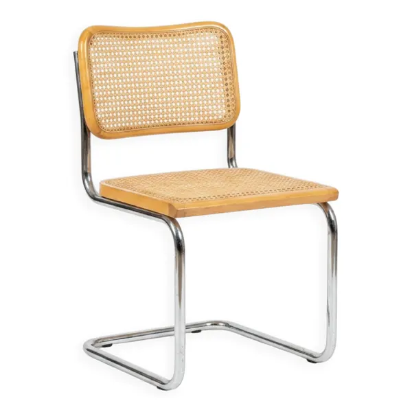 Illustration numéro 3 du produit 4 chaises Breuer originales — fabriquées en Italie, 1993.