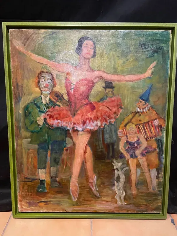 Illustration numéro 3 du produit Huile sur toile signée