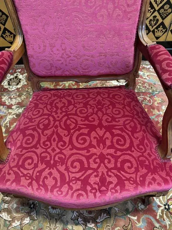 Illustration numéro 3 du produit Paire de fauteuils de style Louis XV 19e