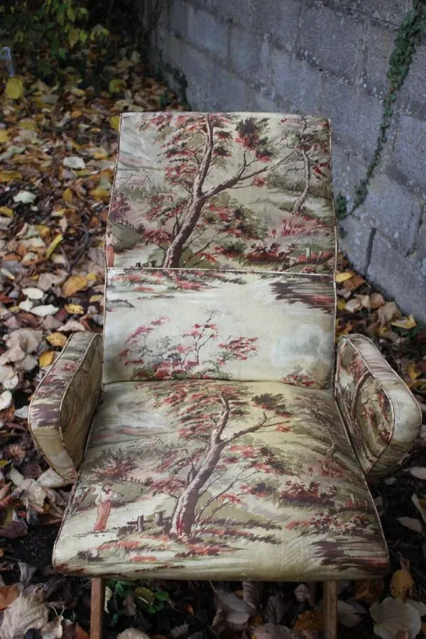 Illustration numéro 3 du produit Paire de fauteuil club italien des années 50 Nino Zoncada