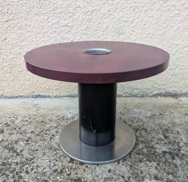 Illustration numéro 3 du produit Table basse vintage années 70 avec rafraîchisseur intégré – esprit lou