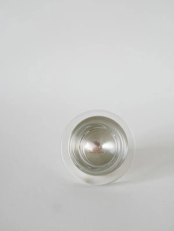 Illustration numéro 3 du produit Beurrier en métal argenté et verre, St Hilaire, 1950