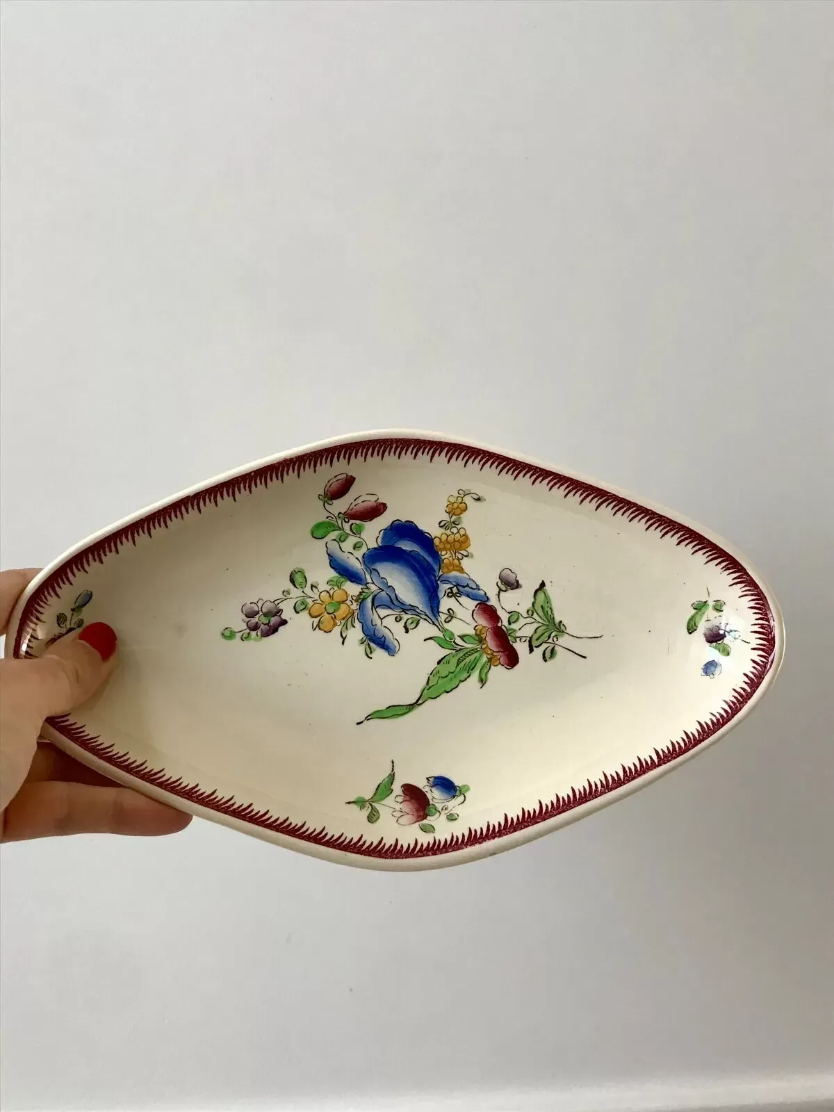 Illustration numéro 3 du produit duo de raviers Villeroy & Boch La Louvière fabrication belge en Terre de Fer début XXème