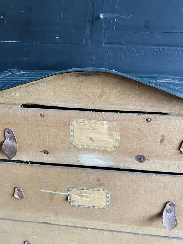 Illustration numéro 3 du produit Grande malle belle époque de paquebot voyage