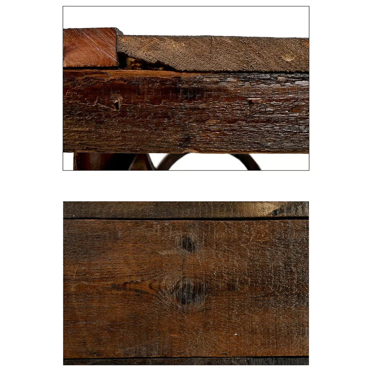 Illustration numéro 3 du produit Table basse en fonte et bois