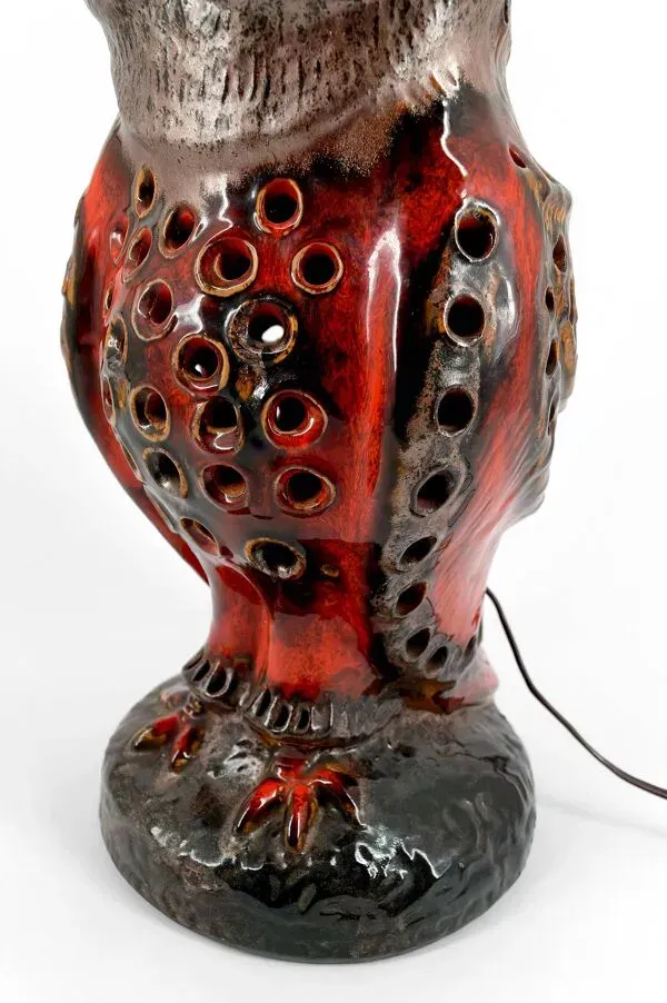 Illustration numéro 3 du produit Importante lampe / lampadaire en Céramique, Chouette, par Walter Gerhards