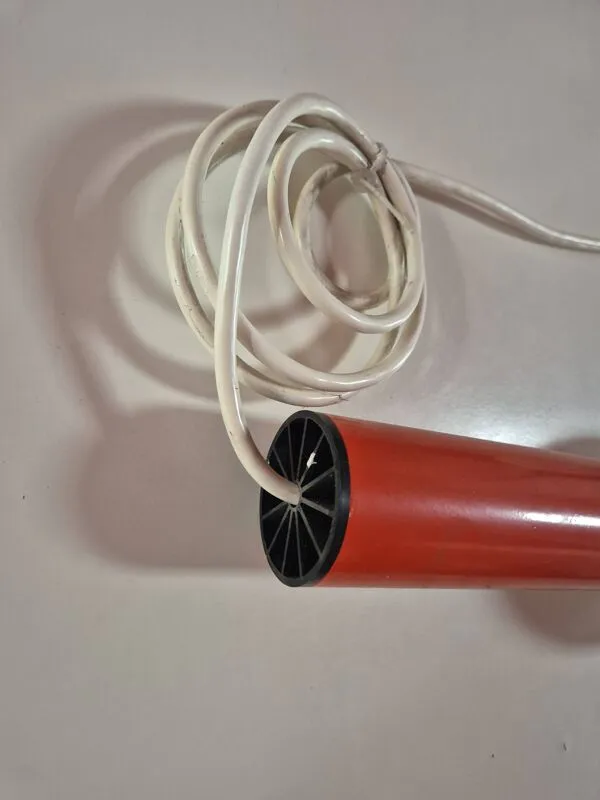 Illustration numéro 3 du produit Suspension Tube Vintage Orange - Design Années 70 - Space Age