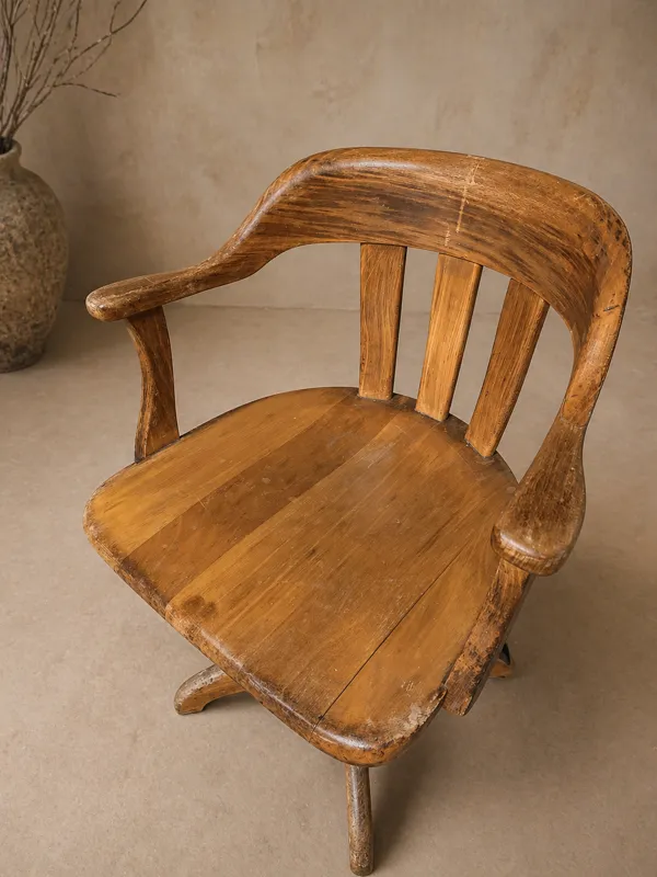 Illustration numéro 3 du produit Fauteuil américain noyer 1930