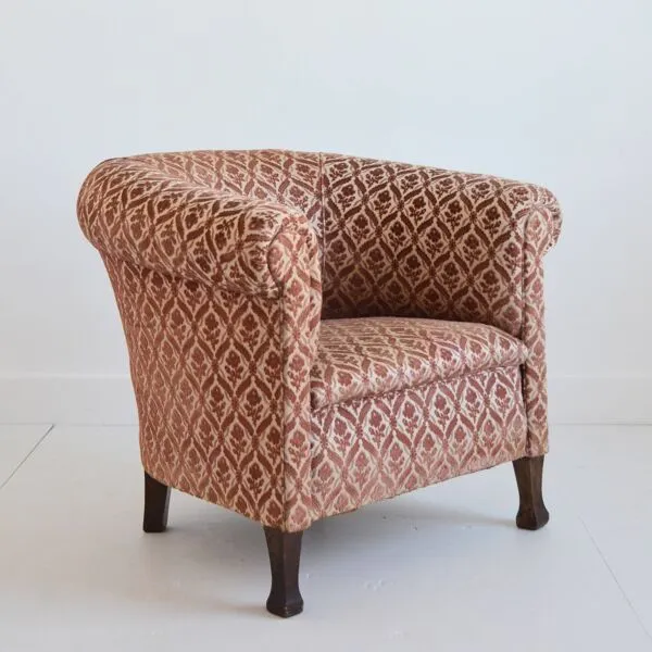 Illustration numéro 3 du produit Fauteuil club 1930 Art déco vintage