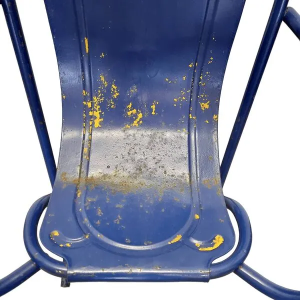 Illustration numéro 3 du produit Chaise Stak A Bye Harry Sebel vintage bleue, années 1950