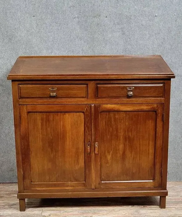 Illustration numéro 3 du produit Meuble de métier a plan incliné en hêtre massif teinté époque fin XIXème