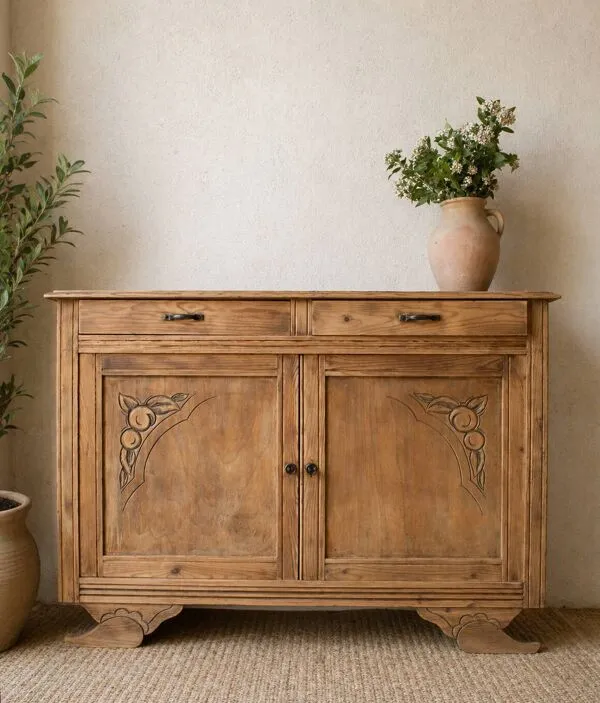 Illustration numéro 3 du produit Buffet bas Art déco en bois massif