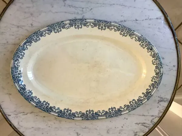 Illustration numéro 3 du produit plat oval A&C Salins modèle Bourgogne fin XIXème