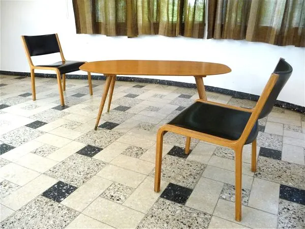 Illustration numéro 3 du produit Ensemble de 2 chaises d'appoint en bois cintré par Wilhelm Ritz pour Wilkhahn, Allemagne, années 1960.